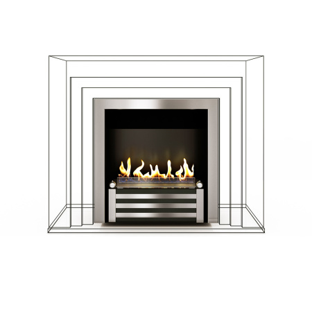 Биокамин в мраморном портале Firezo Sorpresa