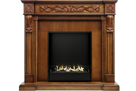 Биокамин в портале Firezo Neapol Дуб антик