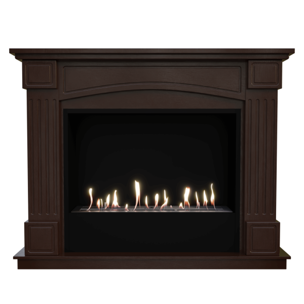 Биокамин в портале Firezo Boston Темный дуб